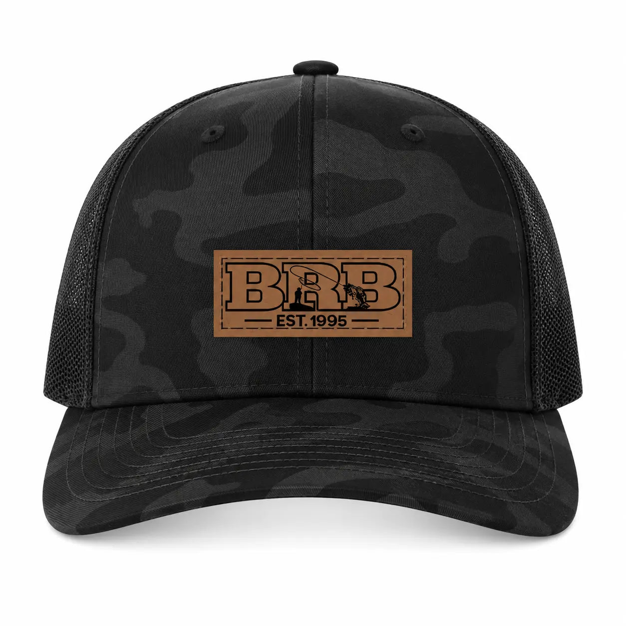 BRB Leather Patch Trucker Hat